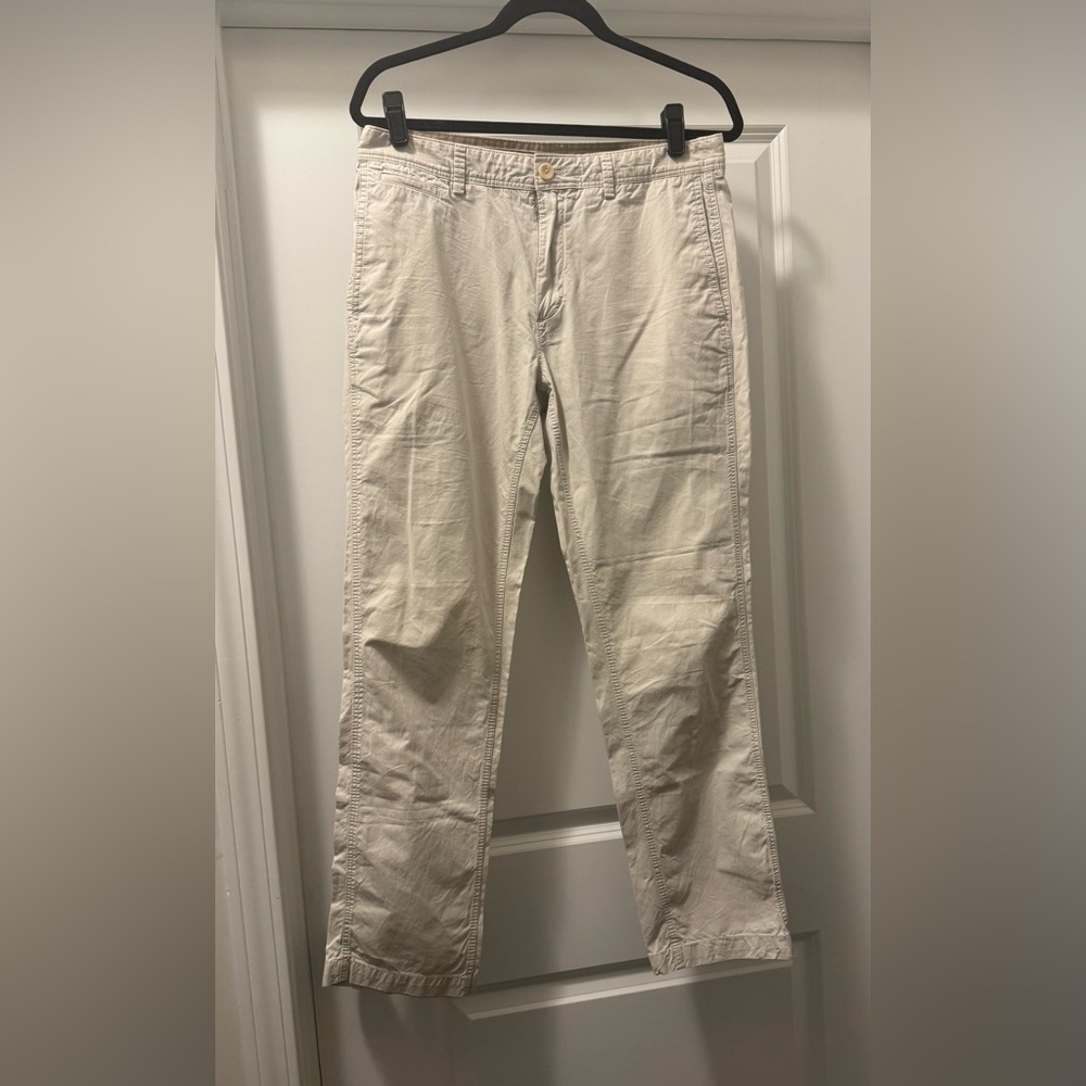 Banana Republic Women's Cream Straight Leg Pants